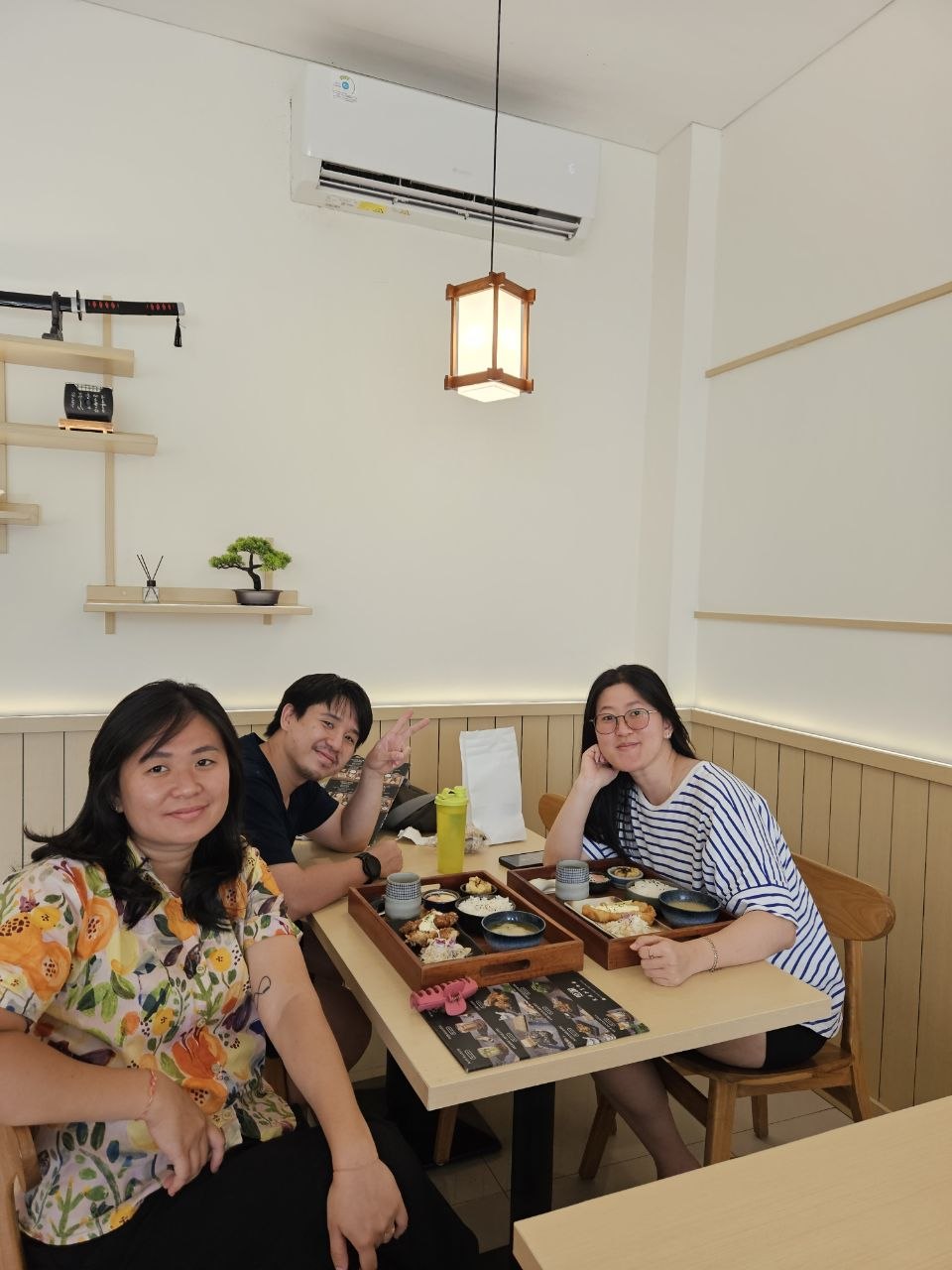 Family enjoying a meal together